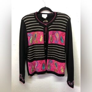 Just B vintage multicoloured embroidered cardigan